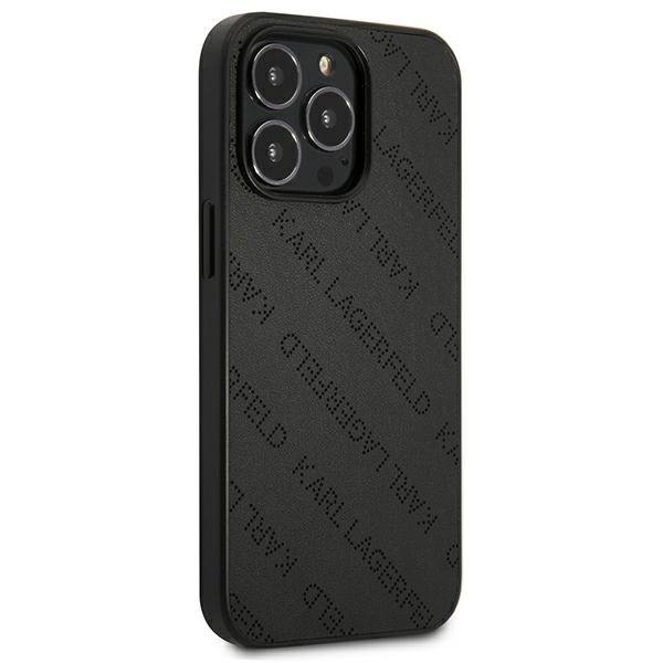 Karl Lagerfeld Perforated Allover - Etui iPhone 13 Pro (czarny)