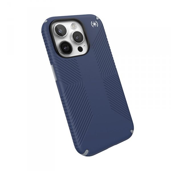 Speck Presidio2 Grip - Etui iPhone 15 Pro (Coastal Blue / Dust Grey / White)