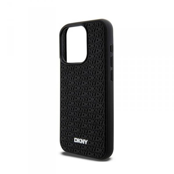 DKNY 3D Rubber Repeat Pattern - Etui iPhone 15 Pro Max (czarny)