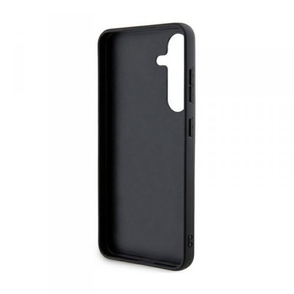 DKNY Leather Mono Stripe & Metal Logo - Etui Samsung Galaxy S24 (czarny)