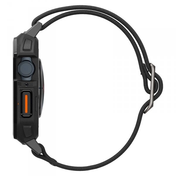 Spigen Lite Fit &quot;Pro&quot; - Etui z paskiem do Apple Watch 4/5/6/7/8/9/SE 44/45 mm (Matte Black)