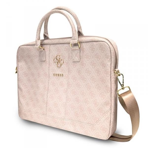 Guess 4G Big Metal Logo Computer Bag - Torba na notebooka 15&quot; / 16&quot; (różowy)