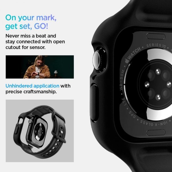 Spigen Vault Pro - Pasek z obudową do Apple Watch 10 46 mm (Matte Black)