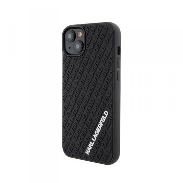 Karl Lagerfeld 3D Rubber Multi Logo - Etui iPhone 15 Plus (czarny)