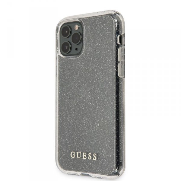 Guess Glitter Case - Etui iPhone 11 Pro (Silver)