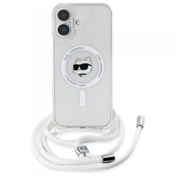 Karl Lagerfeld IML Choupette Head & Cord MagSafe - Etui iPhone 16 (przezroczysty)