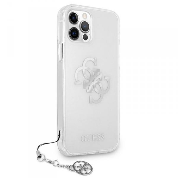 Guess 4G Big Logo Charm - Etui iPhone 12 Pro Max (srebrny charms)