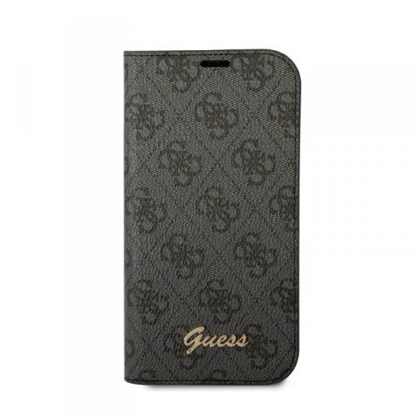 Guess 4G Metal Camera Outline Booktype Case - Etui iPhone 14 Pro Max (czarny)