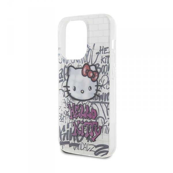 Hello Kitty IML Kitty On Bricks Graffiti - Etui iPhone 13 Pro (biały)