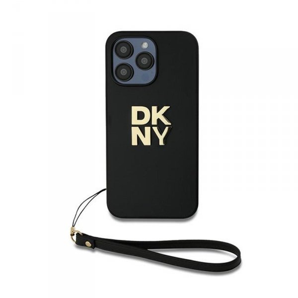 DKNY Wrist Strap Stock Logo - Etui iPhone 14 Pro (czarny)
