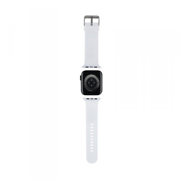 Karl Lagerfeld 3D Rubber Karl & Choupette Heads NFT - Pasek do Apple Watch 42/44/45/49 mm (biały)