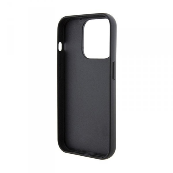Karl Lagerfeld Gripstand Saffiano Choupette Pins - Etui iPhone 15 Pro Max (czarny)