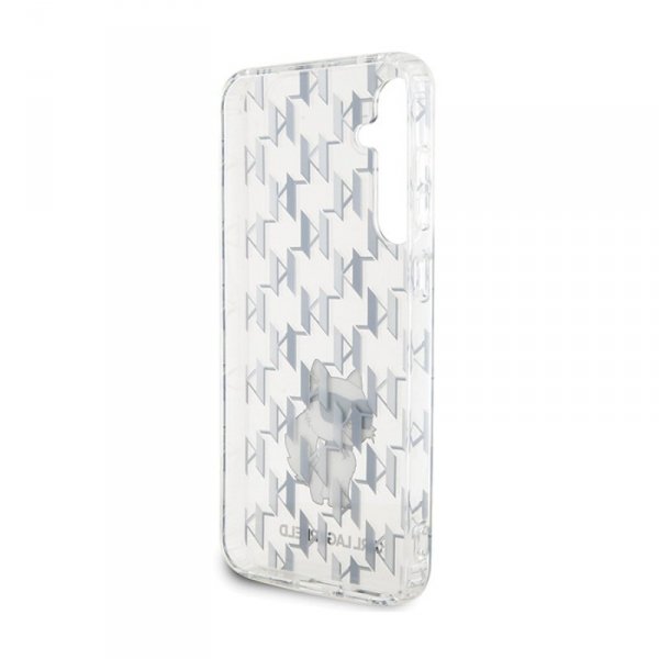 Karl Lagerfeld Monogram Choupette - Etui Samsung Galaxy S23 FE (przezroczysty)