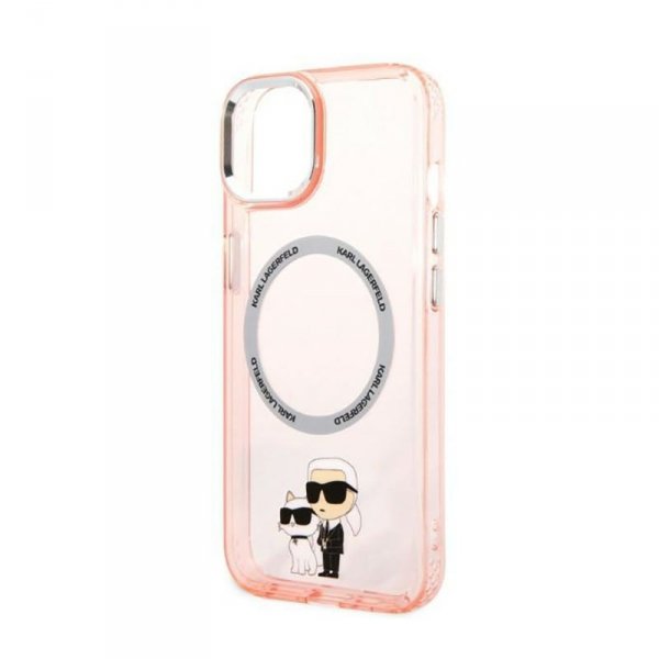 Karl Lagerfeld IML NFT Karl & Choupette MagSafe - Etui iPhone 14 Plus (różowy)