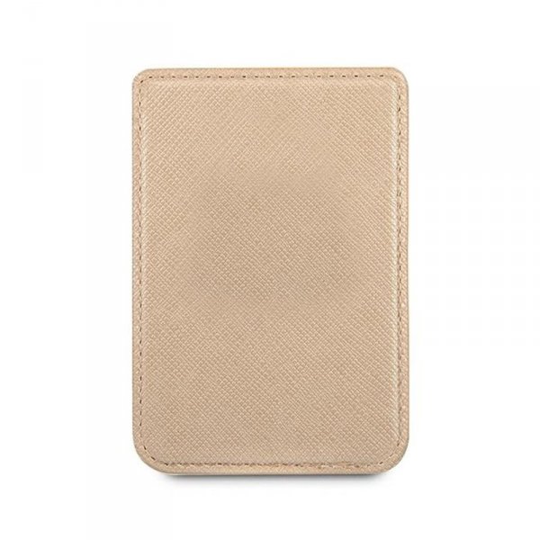 Guess Wallet Card Slot MagSafe Saffiano - Portfel magnetyczny (złoty)