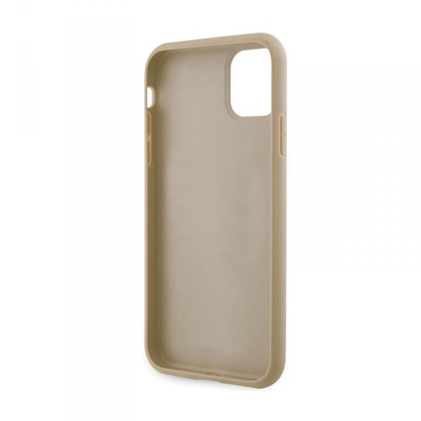 Guess Glitter Script Big 4G - Etui iPhone 11 (złoty)