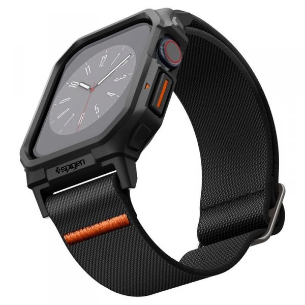 Spigen Lite Fit &quot;Pro&quot; - Etui z paskiem do Apple Watch 10 42 mm (Matte Black)