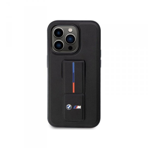 BMW Grip Stand Hot Stamp - Etui iPhone 14 Pro (czarny)