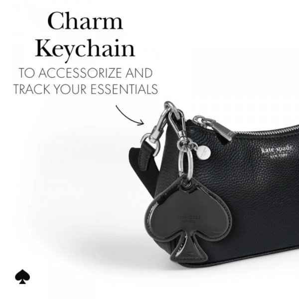 Kate Spade New York Charm Keychain - Etui ochronne brelok do Apple AirTag (Spade)