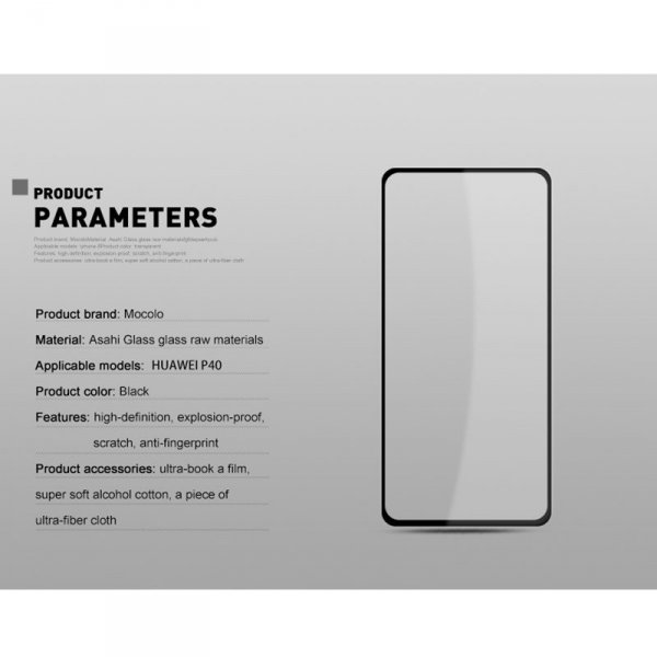 Mocolo 2.5D Full Glue Glass - Szkło ochronne Huawei P40