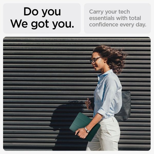 Spigen Urban Fit - Etui do iPad Air 11” M3 (2025) / M2 (2024) / iPad Air 10.9” (5-4 gen.) (2022-2020) (Midnight Green)