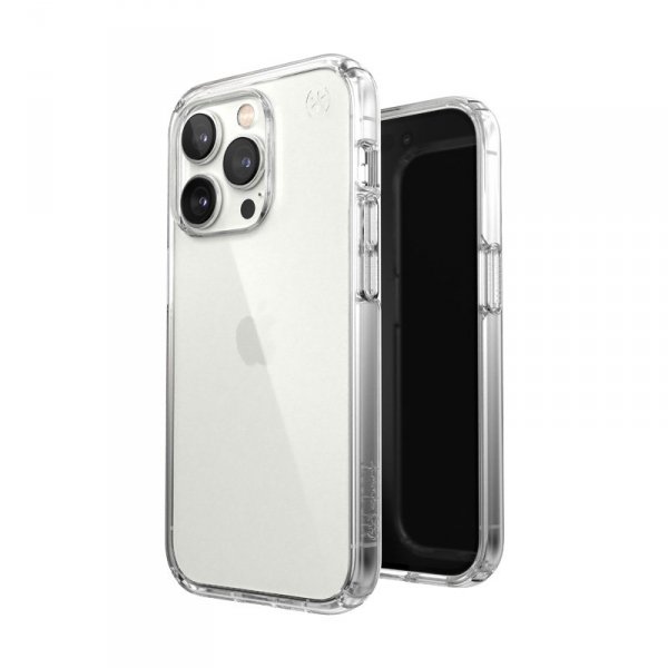 Speck Presidio Perfect-Clear - Etui iPhone 14 Pro z powłoką MICROBAN (Clear)