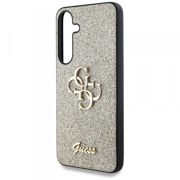 Guess Fixed Glitter Big 4G Metal Logo - Etui do Samsung Galaxy S25+ (złoty)
