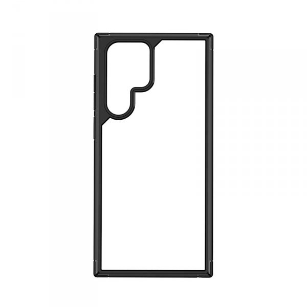 Crong Hybrid Clear Cover - Etui Samsung Galaxy S22 Ultra (czarny)