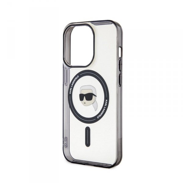 Karl Lagerfeld IML Karl Head MagSafe - Etui iPhone 15 Pro (przezroczysty)