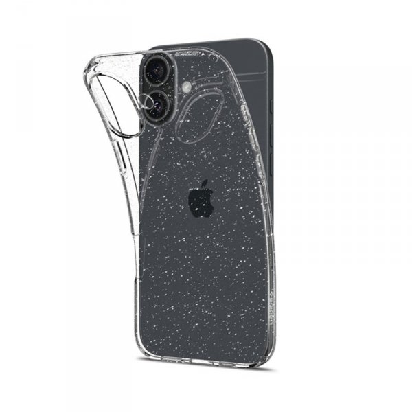 Spigen Liquid Crystal Glitter - Etui do iPhone 16 Plus (Przezroczysty)