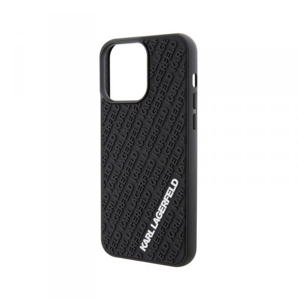 Karl Lagerfeld 3D Rubber Multi Logo - Etui iPhone 15 Pro Max (czarny)