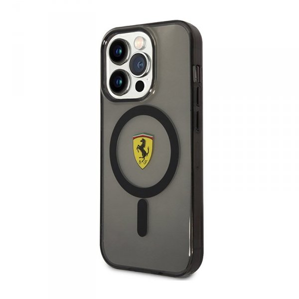 Ferrari Translucent MagSafe - Etui iPhone 14 Pro (Czarny)