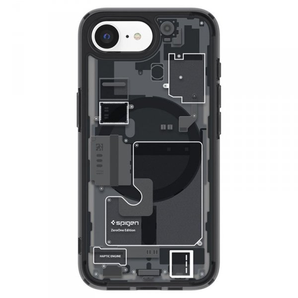 Spigen Ultra Hybrid Mag MagSafe - Etui do iPhone 16e (Zero One Black)