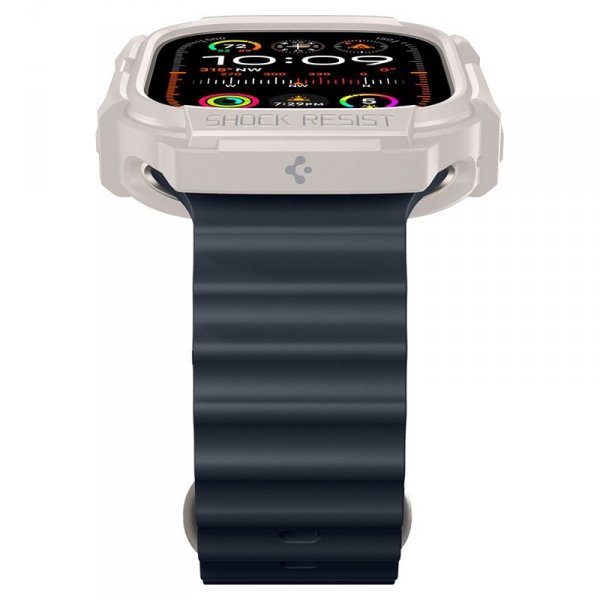 Spigen Rugged Armor - Obudowa do Apple Watch Ultra 1/2 49 mm (Dune Beige)