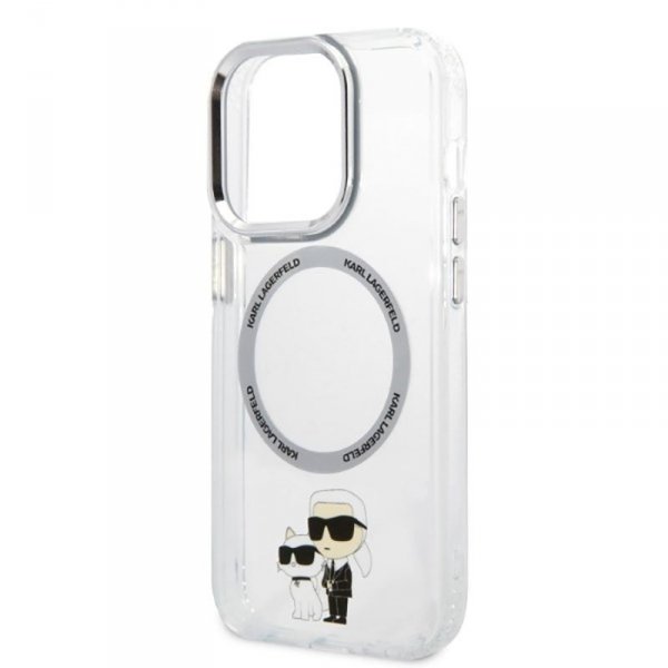 Karl Lagerfeld IML NFT Karl & Choupette Magsafe - Etui iPhone 14 Pro (przezroczysty)