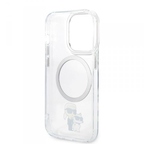 Karl Lagerfeld IML NFT Karl & Choupette Magsafe - Etui iPhone 14 Pro (przezroczysty)