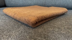 Ręcznik frote, hotelowy, gładki, brązowy, 450 g/m2