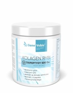 Kolagen Rybi - Tripeptydy kolagenu rybiego z wyciągiem ze ślimaka, Q10, elastyną rybią i trzęsakiem - 250 g 