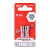 2x Milwaukee Bit Shockwave TX50 25mm