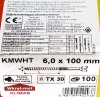 Wkręty ciesielskie TX 6x100 do drewna osb 100szt