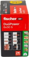 Kołki Fischer DuoPower kołek+wkręt 6X30 S lion 60szt