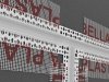 Łącznik T H2 do boni 20x20mm listwy boniowania