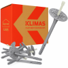 Kołki do styropianu Klimas LTX 10x200 200szt łącznik izolacji termicznej wkręt met