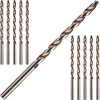 10x Wiertło do metalu DŁUGIE fi 8,0 x 109/165 mm