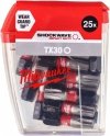 25x Milwaukee Bit Shockwave CD TX30 25mm