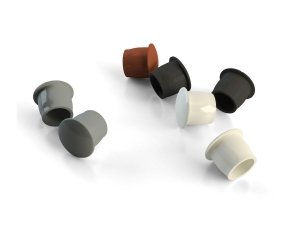 Montage Abdeckkappe Abdeckung für 10mm Loch Schwarz, 100 Stk. Kappe