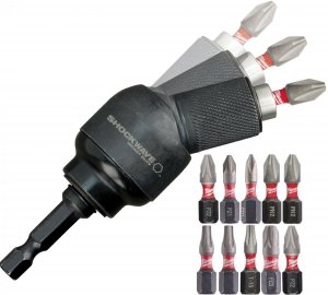 Nasadka udarowa Kątowa Knuckle Milwaukee 1/4+ Bity adapter