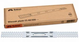 Wieszak do sufitów podwieszanych Budmat ES 60/300mm płaski 0,8mm 100szt