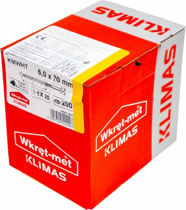 Wkręty ciesielskie TX 6x70 do drewna osb 100szt