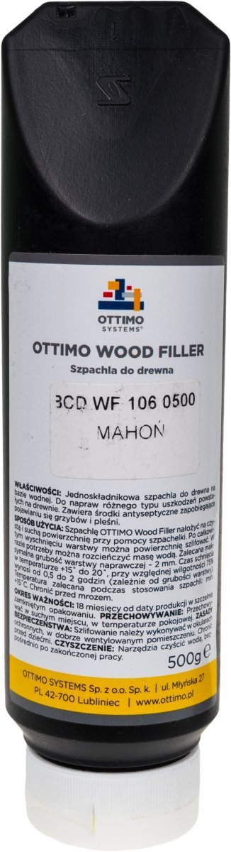 Szpachla do drewna MAHOŃ 500g kit szpachlówka WOOD FILLER